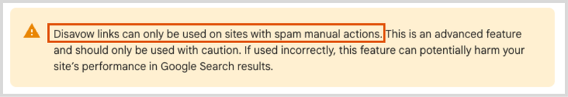 Google cautioning not to use disavow tool
